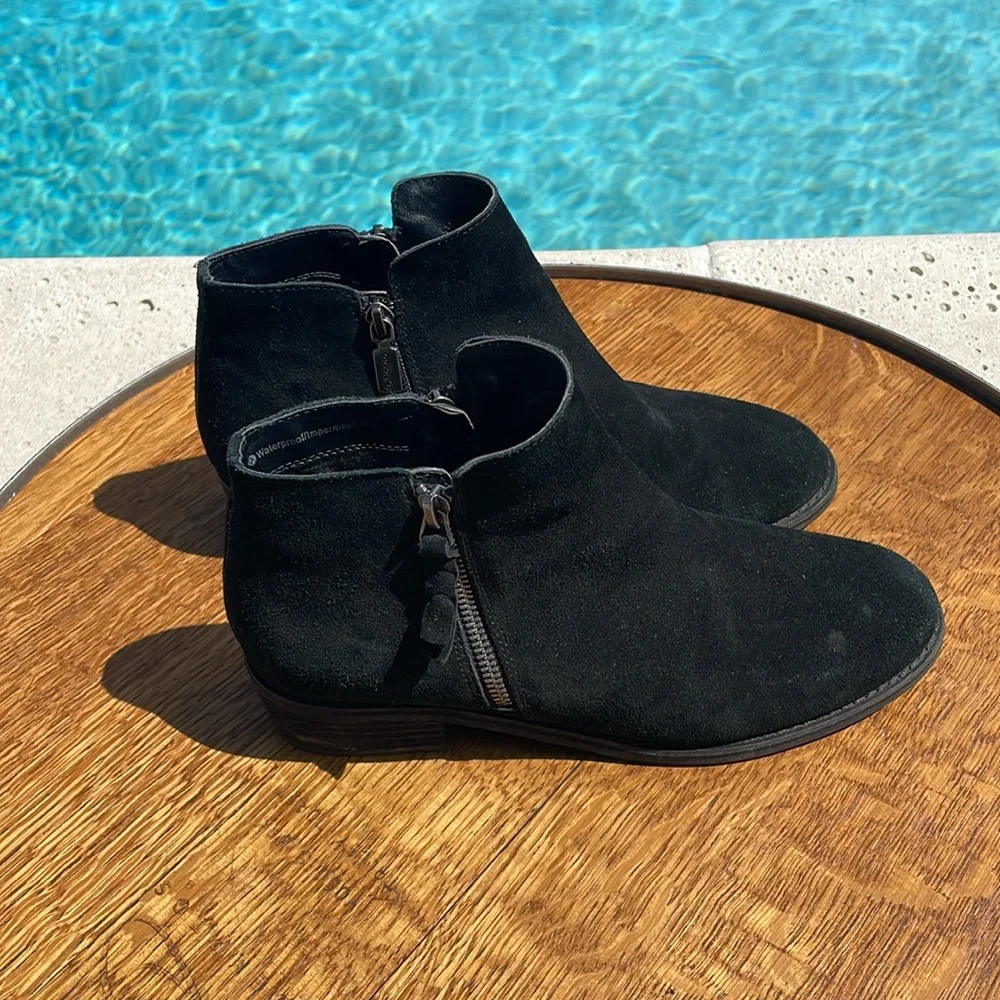 Blonco | Linda Waterproof Suede Black Boots | Size 9